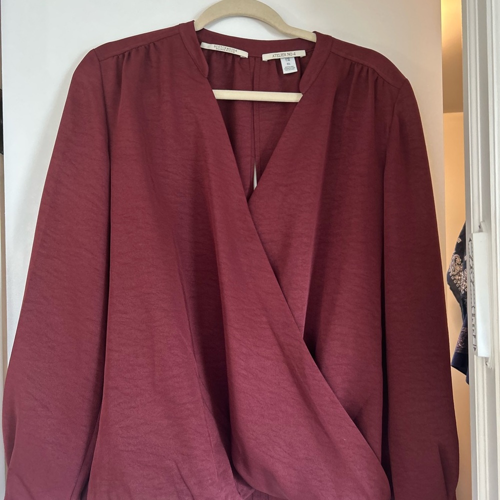 Scotch & Soda Deep Red Women's Blouse